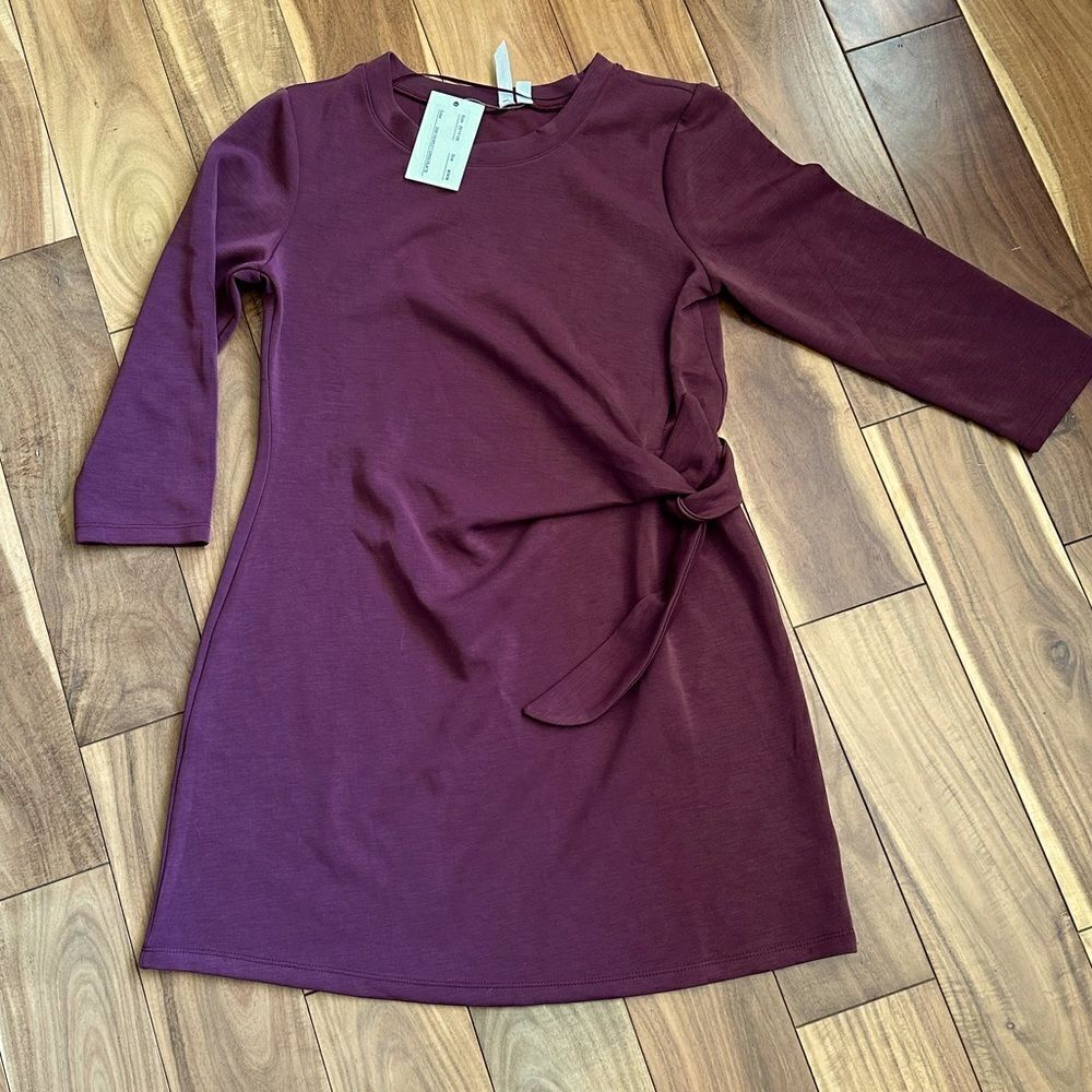 NWT burgundy dress. Sz Medium